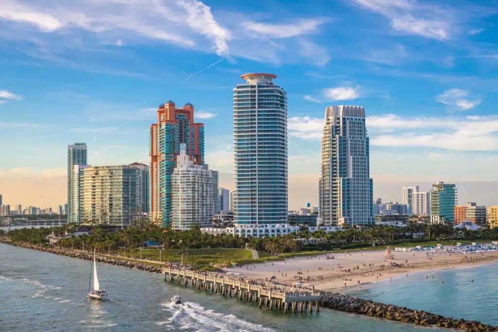 Aerial view of South Beach and South Pointe Park, Miami"
Keep the existing caption ("South Beach, Miami, Florida, USA over South Pointe Park.
